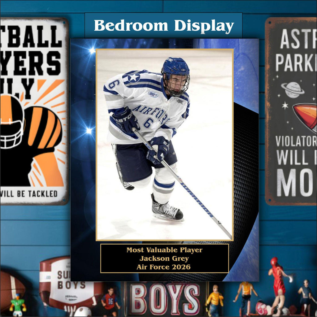 7x9 Custom Hockey Sponsor Plaques