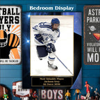 7x9 Custom Hockey Sponsor Plaques