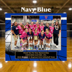 7x9 Custom Volleyball Sponsor Plaques