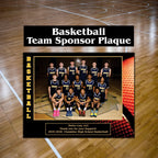 Custom Basketball Sponsor Plaque
