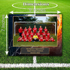 7x9 Custom Soccer Sponsor Plaques