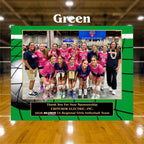 7x9 Custom Volleyball Sponsor Plaques