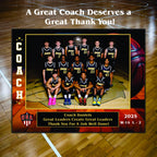Custom Basketball Sponsor Plaque