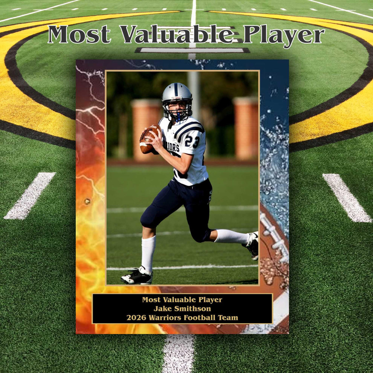 Custom Football Sponsor Plaques