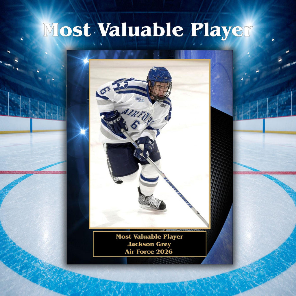7x9 Custom Hockey Sponsor Plaques