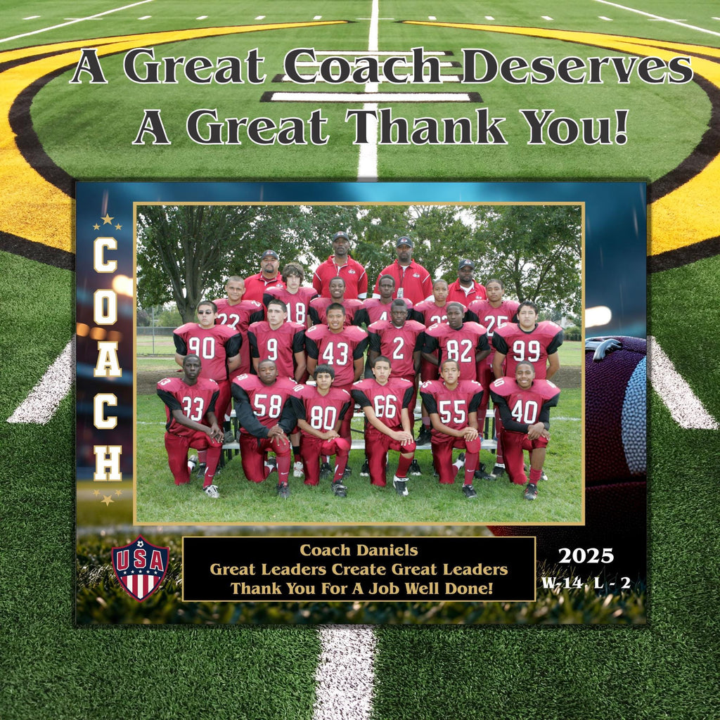 Custom Football Sponsor Plaques