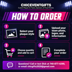 How to order a custom sponsor plaque with photos, logos and team details