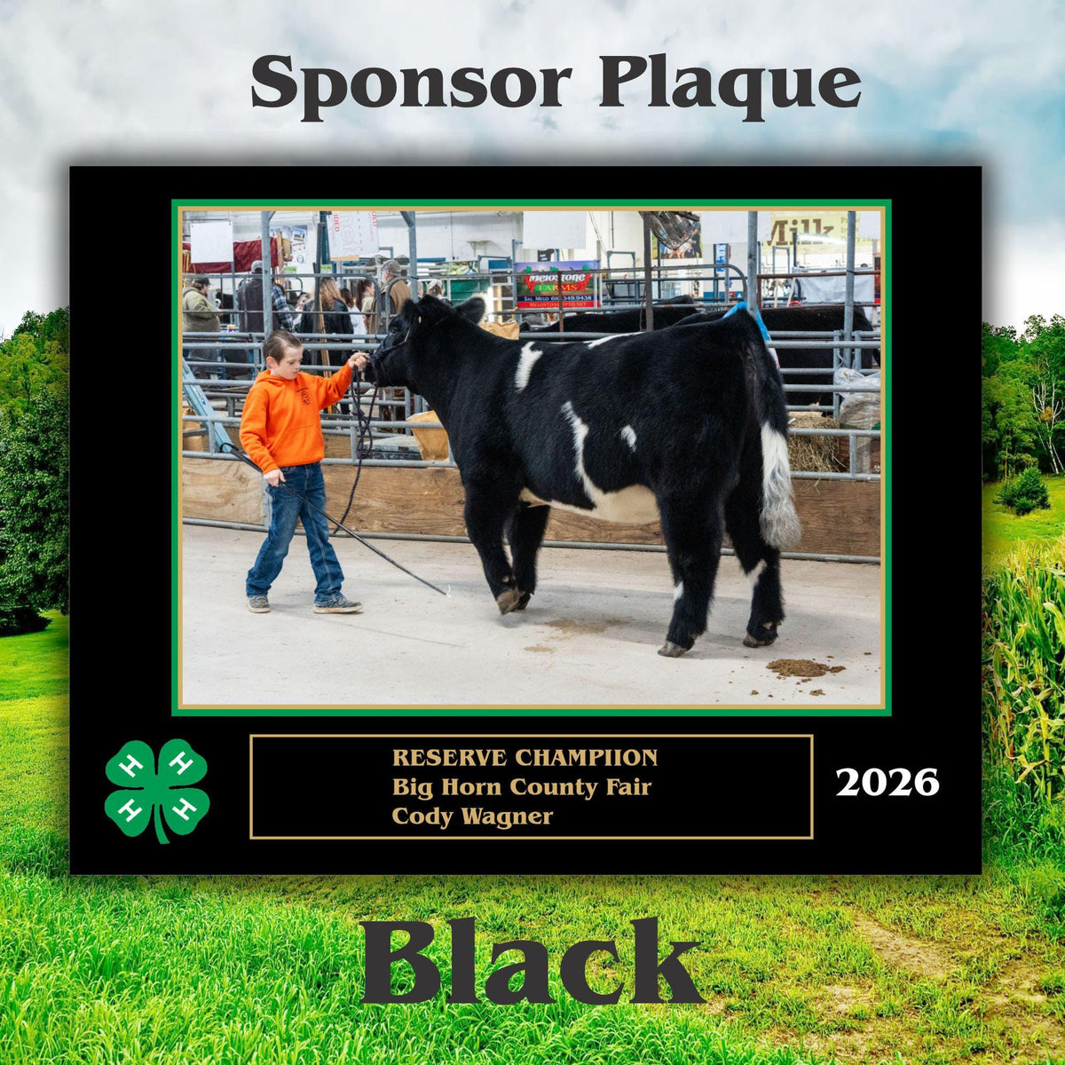 7x9 Custom 4-H Sponsor Plaques