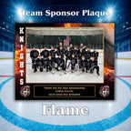 7x9 Custom Sports Sponsor Plaques