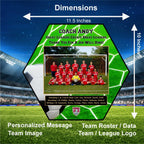 Personalized Soccer Team Sponsor Plaque | Custom Photo Award, Coach Gift