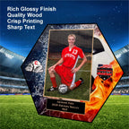Personalized Soccer Team Sponsor Plaque | Custom Photo Award, Coach Gift
