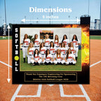 Softball Sponsor Plaque, Personalized Team Gift, Coach's Award, End of Season Gift