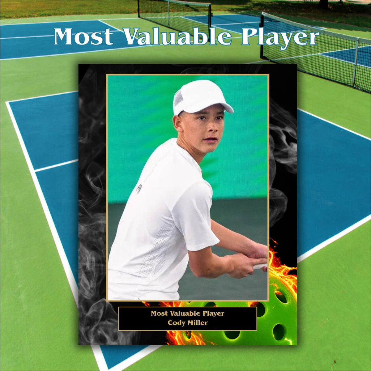 Pickleball Sponsor Plaque, Personalized Team Gift, Coach's Award, End of Season Gift