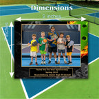 Pickleball Sponsor Plaque, Personalized Team Gift, Coach's Award, End of Season Gift