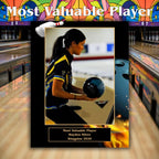 Bowling Sponsor Plaque, Personalized Team Gift, Coach's Award, End of Season Gift