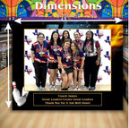 Bowling Sponsor Plaque, Personalized Team Gift, Coach's Award, End of Season Gift