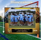 Lacrosse Sponsor Plaque, Personalized Team Gift, Coach's Award, End of Season Gift