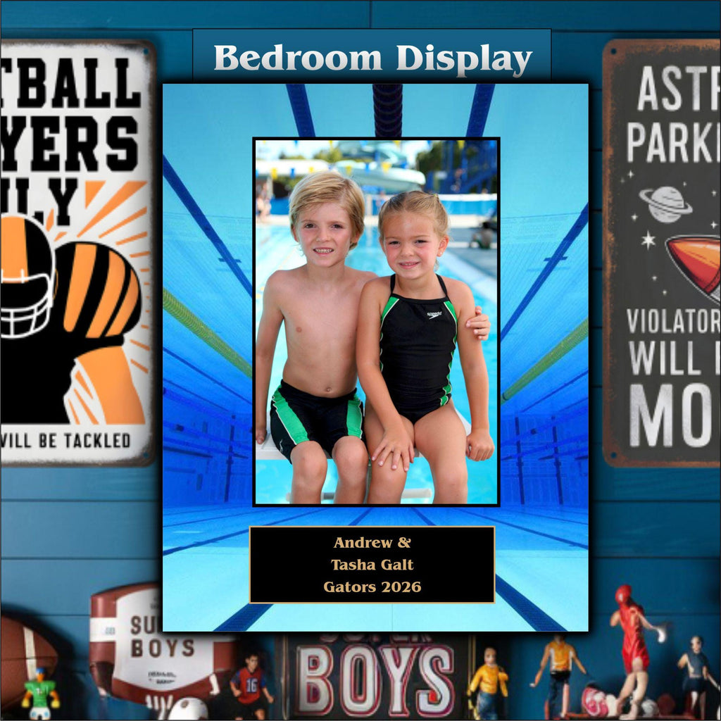 Swimming Sponsor Plaque, Personalized Team Gift, Coach's Award, End of Season Gift