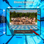Swimming Sponsor Plaque, Personalized Team Gift, Coach's Award, End of Season Gift