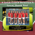 Tennis Sponsor Plaque, Personalized Team Gift, Coach's Award, End of Season Gift