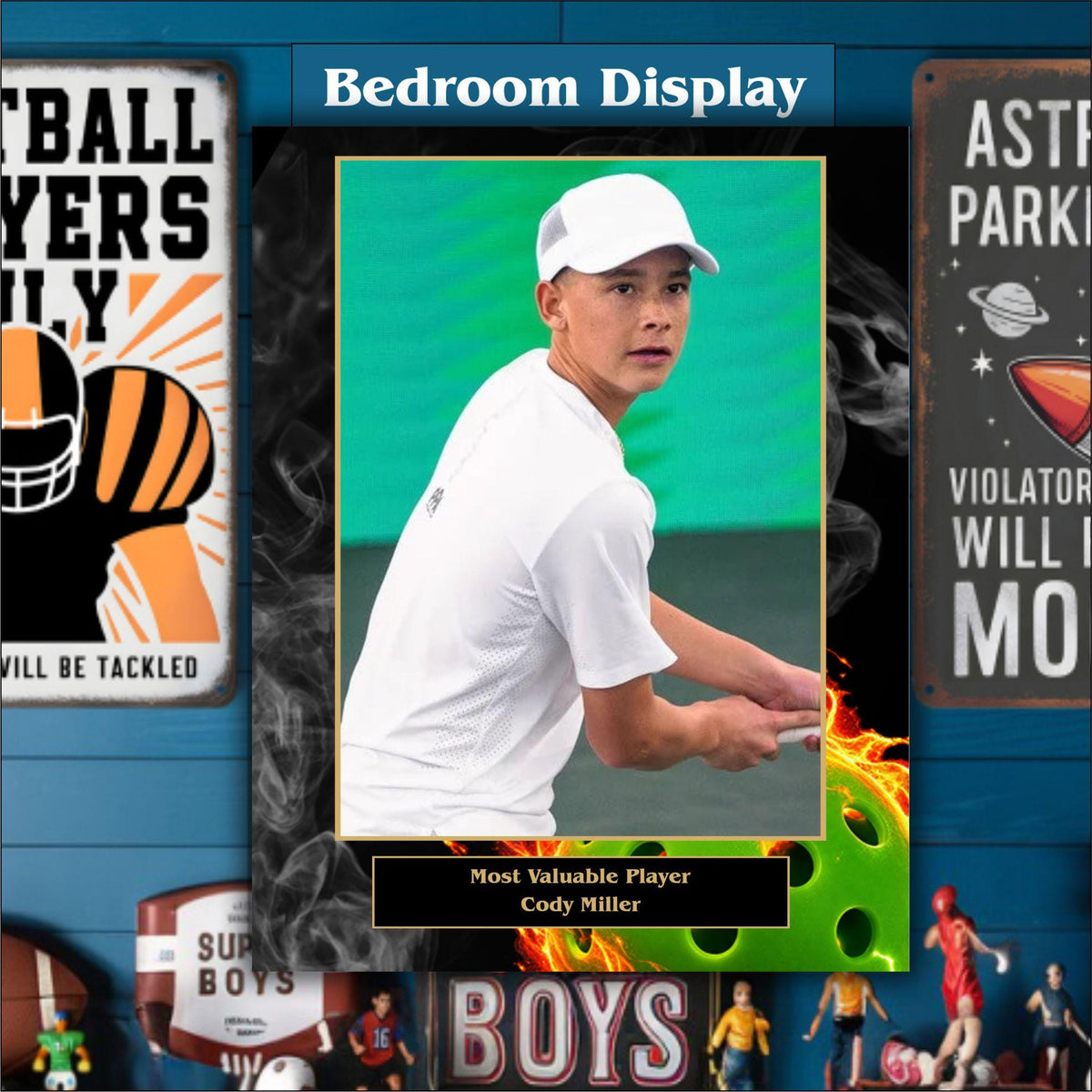 Pickleball Sponsor Plaque, Personalized Team Gift, Coach's Award, End of Season Gift