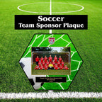 Personalized Soccer Team Sponsor Plaque | Custom Photo Award, Coach Gift