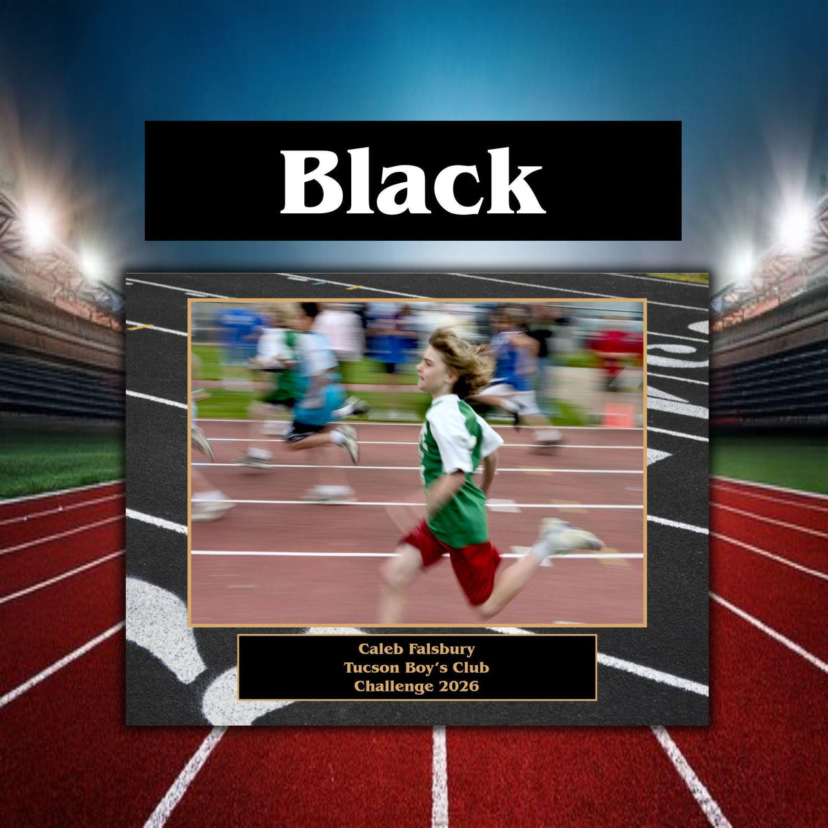 Track and Field Sponsor Plaque, Personalized Team Gift, Coach's Award, End of Season Gift