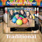 Bowling Sponsor Plaque, Personalized Team Gift, Coach's Award, End of Season Gift