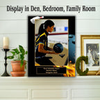 Bowling Sponsor Plaque, Personalized Team Gift, Coach's Award, End of Season Gift
