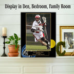 Lacrosse Sponsor Plaque, Personalized Team Gift, Coach's Award, End of Season Gift