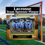 Lacrosse Sponsor Plaque, Personalized Team Gift, Coach's Award, End of Season Gift