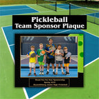 Pickleball Sponsor Plaque, Personalized Team Gift, Coach's Award, End of Season Gift