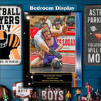 Wrestling Sponsor Plaque, Personalized Team Gift, Coach's Award, End of Season Gift