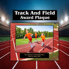 Track and Field Sponsor Plaque, Personalized Team Gift, Coach's Award, End of Season Gift