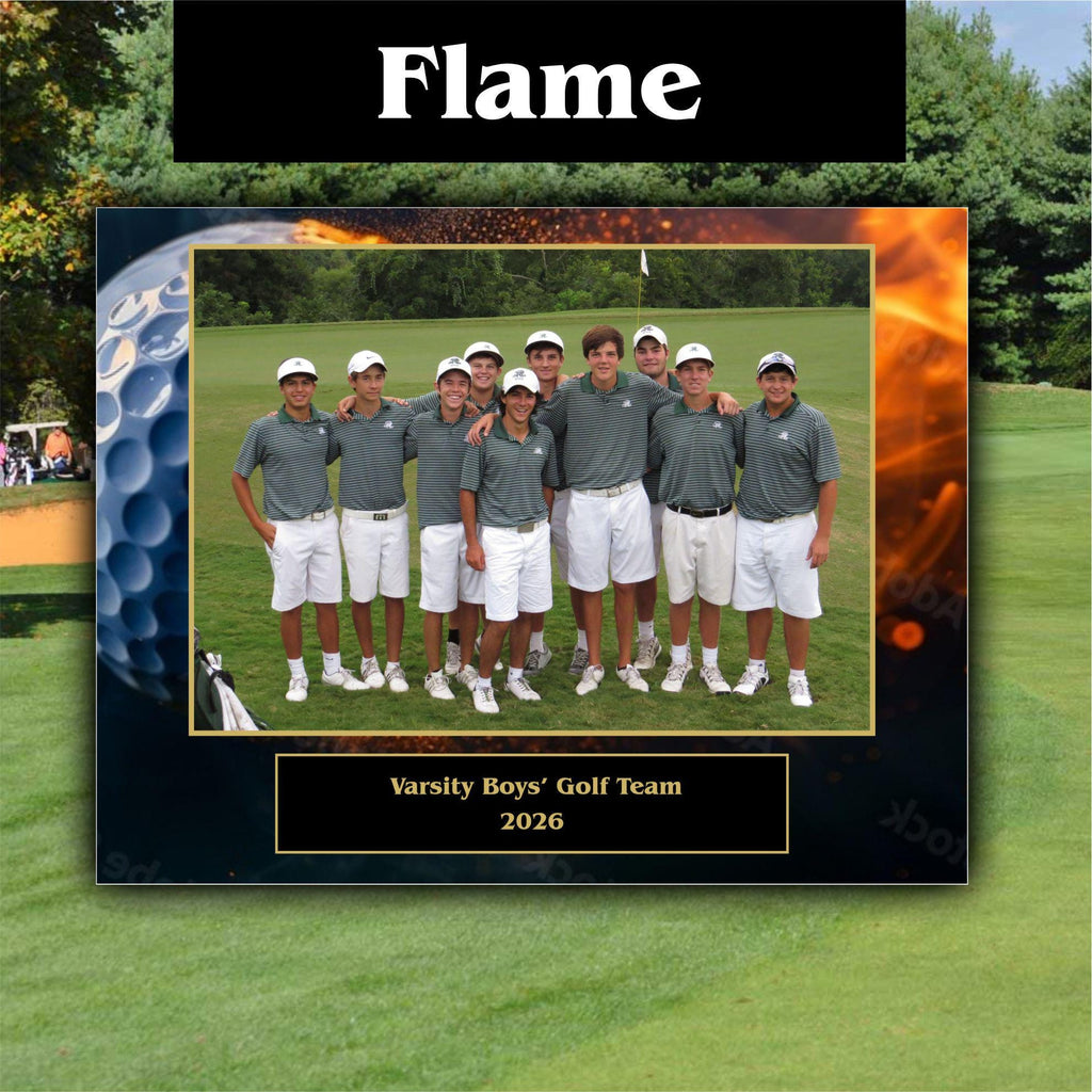 Golf Sponsor Plaque, Personalized Team Gift, Coach's Award, End of Season Gift