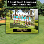 Golf Sponsor Plaque, Personalized Team Gift, Coach's Award, End of Season Gift
