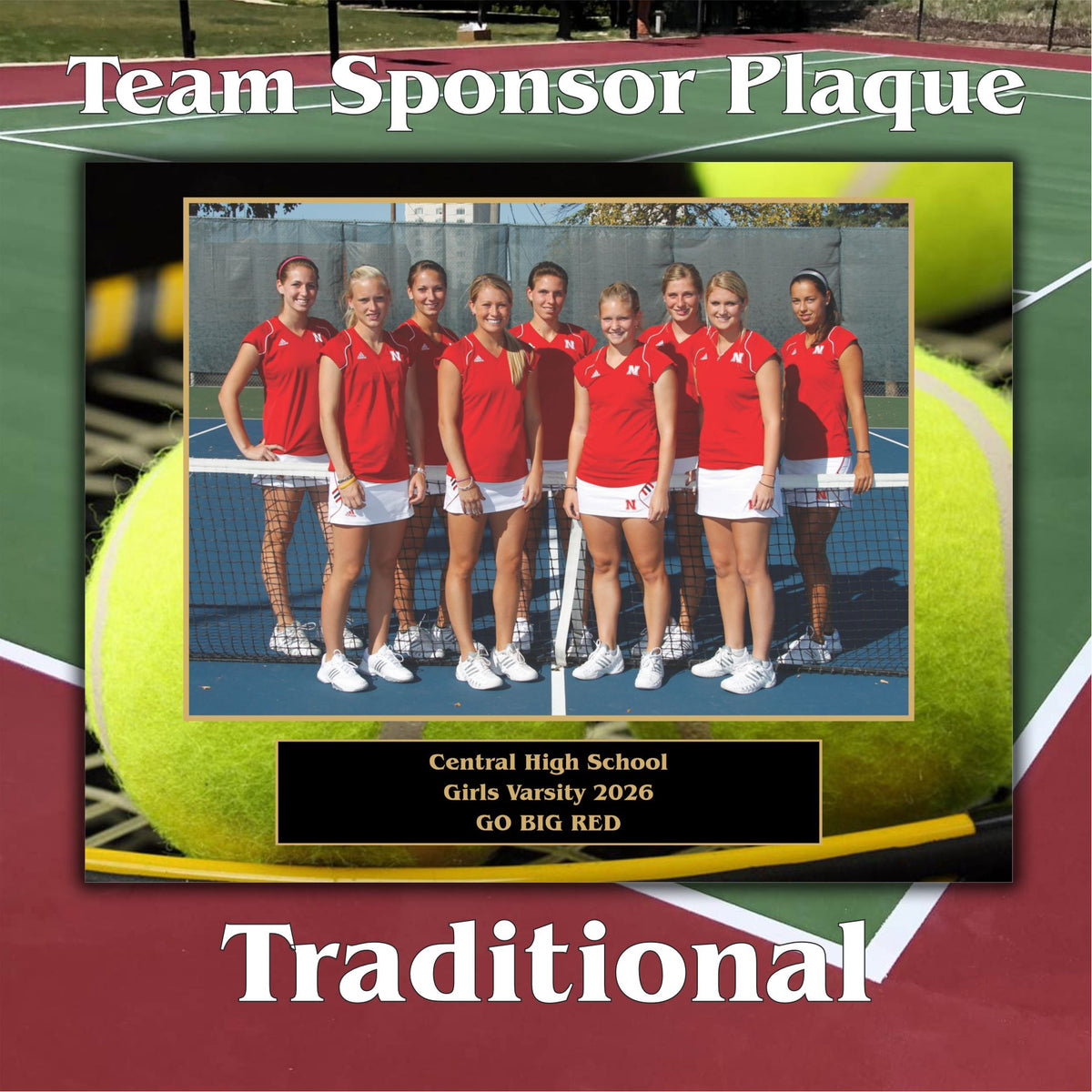 7x9 Custom Sports Sponsor Plaques