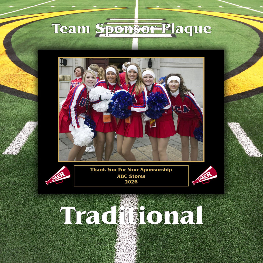 7x9 Custom Sports Sponsor Plaques