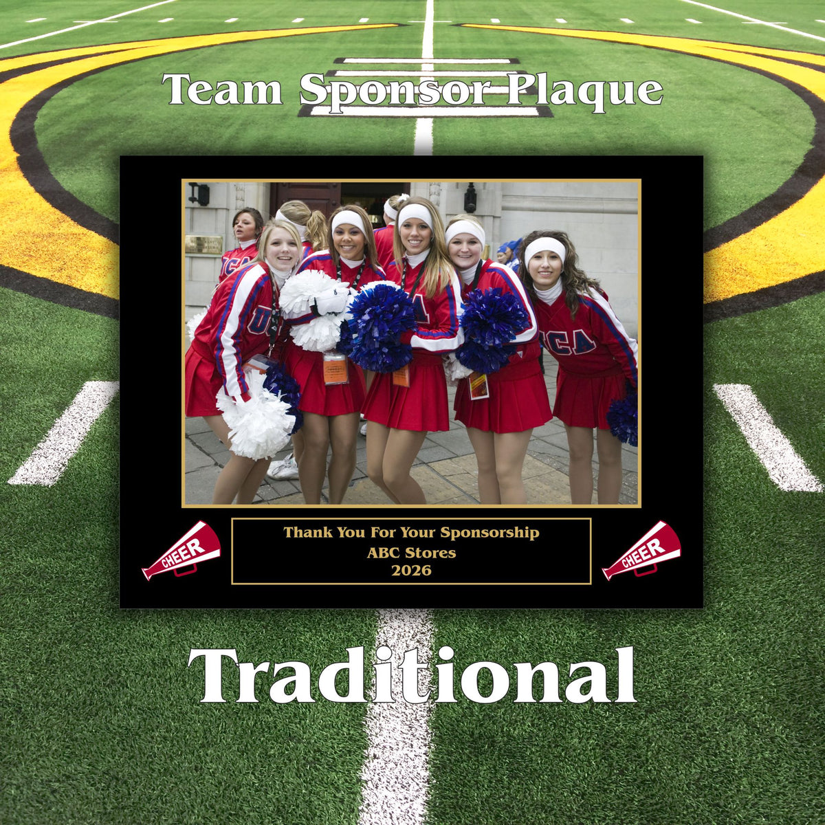 7x9 Custom Sports Sponsor Plaques